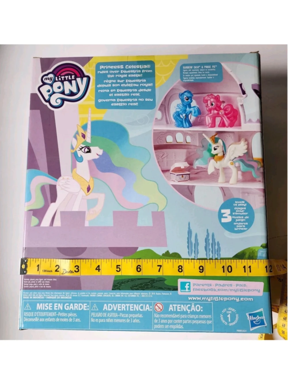 My Little Pony Canterlot Castle Playset Princess Celestia - 3 Levels of Play NEW